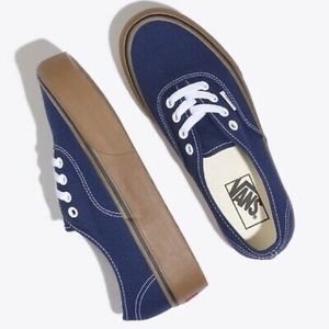 Vans blue platform sneakers